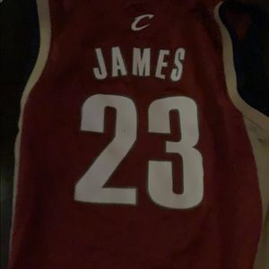 throwback lebron james cave jersey youth small